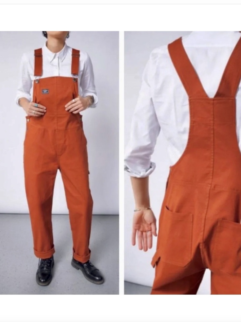 WILDFANG The Essential Overall in Burnt Orange - S - Picture 2 of 13